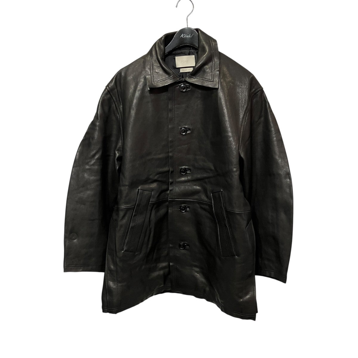 Cut-Off Leather Car CoatレザーカーコートYK22AW0401C