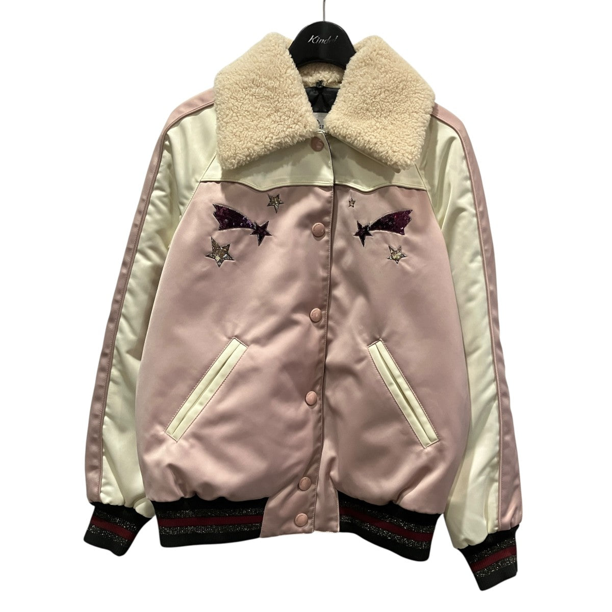 COACH(コーチ) ボアカラースパンコールスタジャンF38560 F38560 ピンク