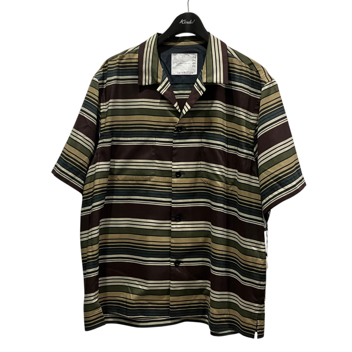 Horizontal Stripe Shirt半袖ストライプシャツ26-03972M