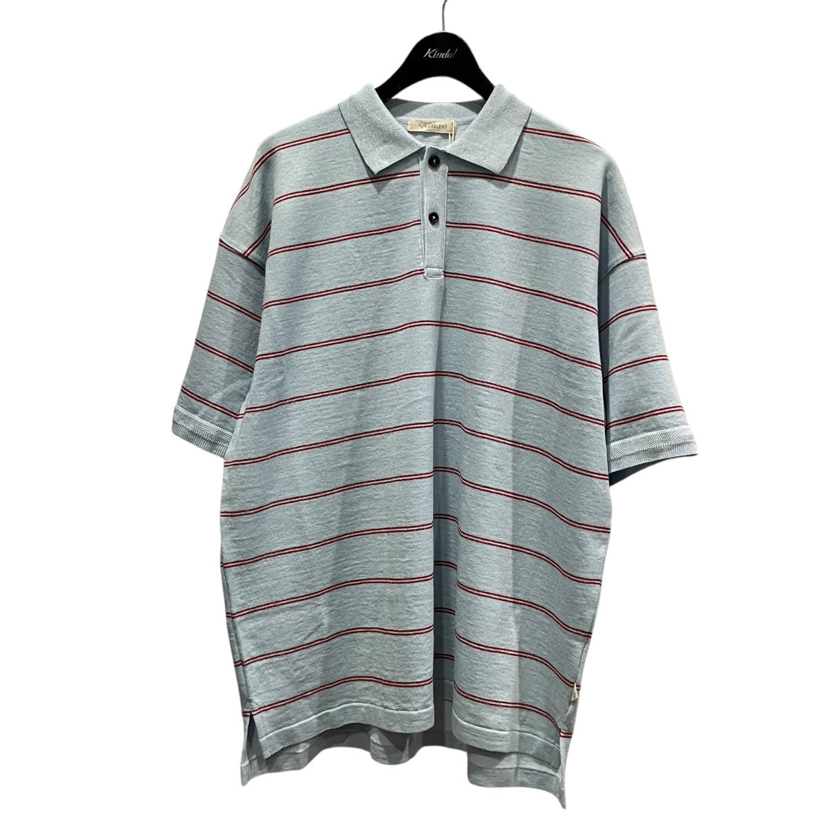 LINEN POLO KNITEEボーダーニットポロシャツ3125405-170218