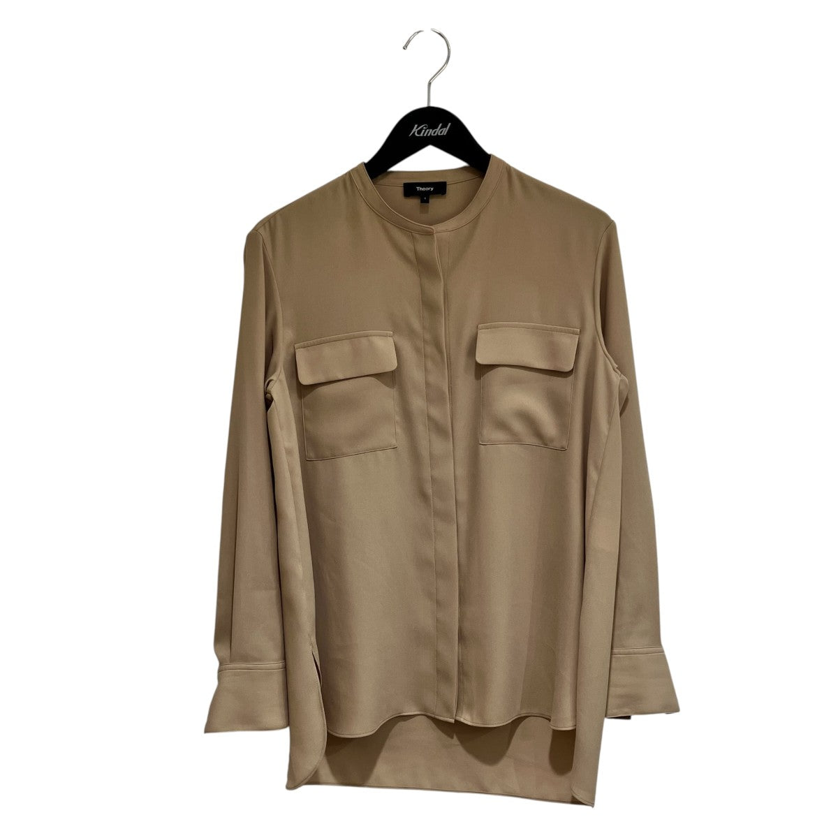 PKT DETAIL BLOUSE PRIME GGTバンドカラーシャツ