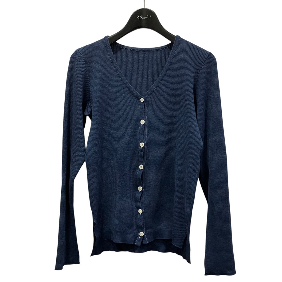 WOOL CASHMERE RIB KNIT CARDIGANリブカーディガンA6AC03TR