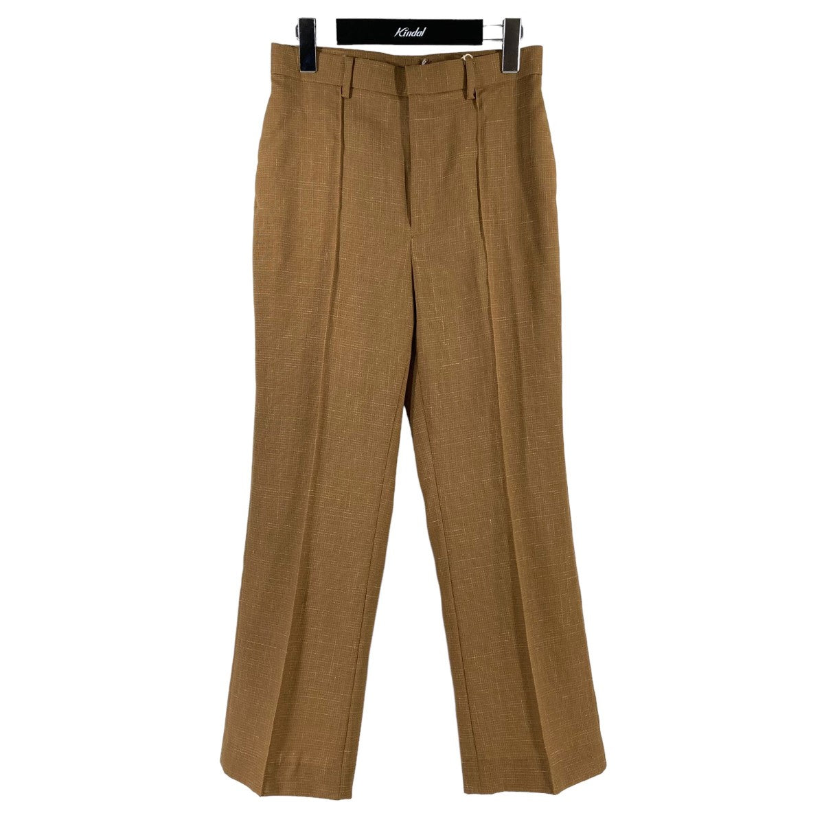 AURALEE(オーラリー) WOOL CUPRA LINEN CLOTH SLACKS　スラックス A20SP05CL ブラウン サイズ  14｜【公式】カインドオルオンライン ブランド古着・中古通販【kindal】