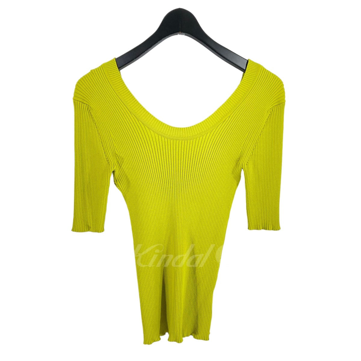 リブニット Scoop Neck Knit