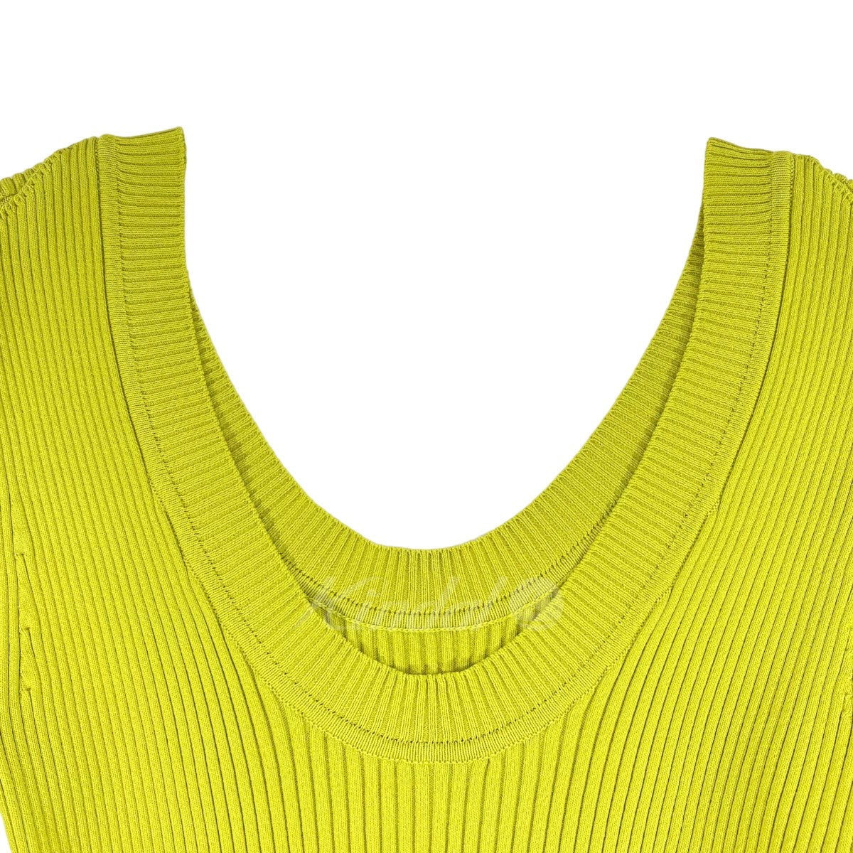 リブニット Scoop Neck Knit