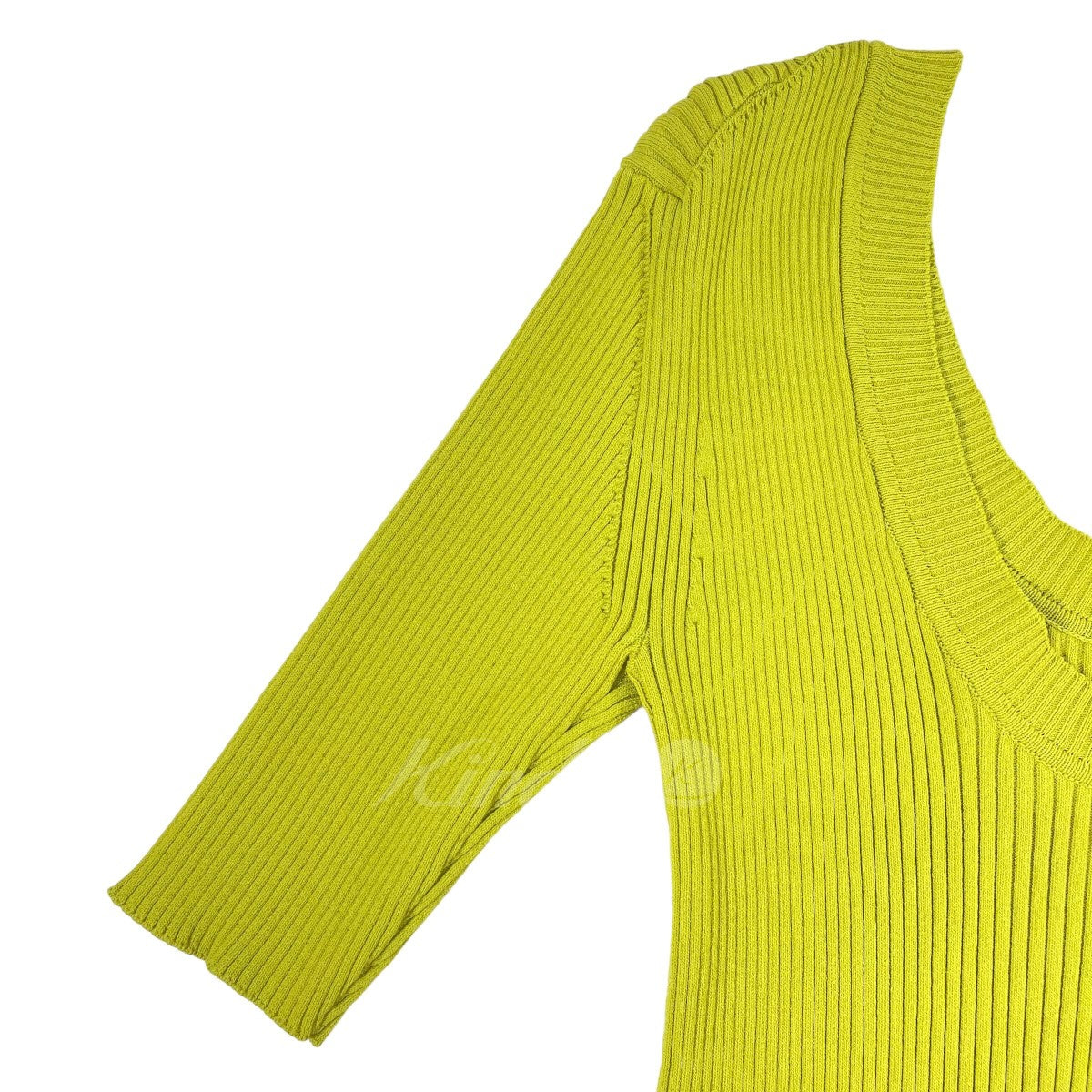 リブニット Scoop Neck Knit