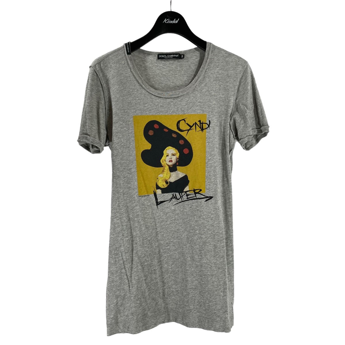 DOLCE＆GABBANA(ドルチェアンドガッバーナ) Ｔシャツ CYNDI LAUPER グレー サイズ 36｜【公式】カインドオルオンライン  ブランド古着・中古通販【kindal】