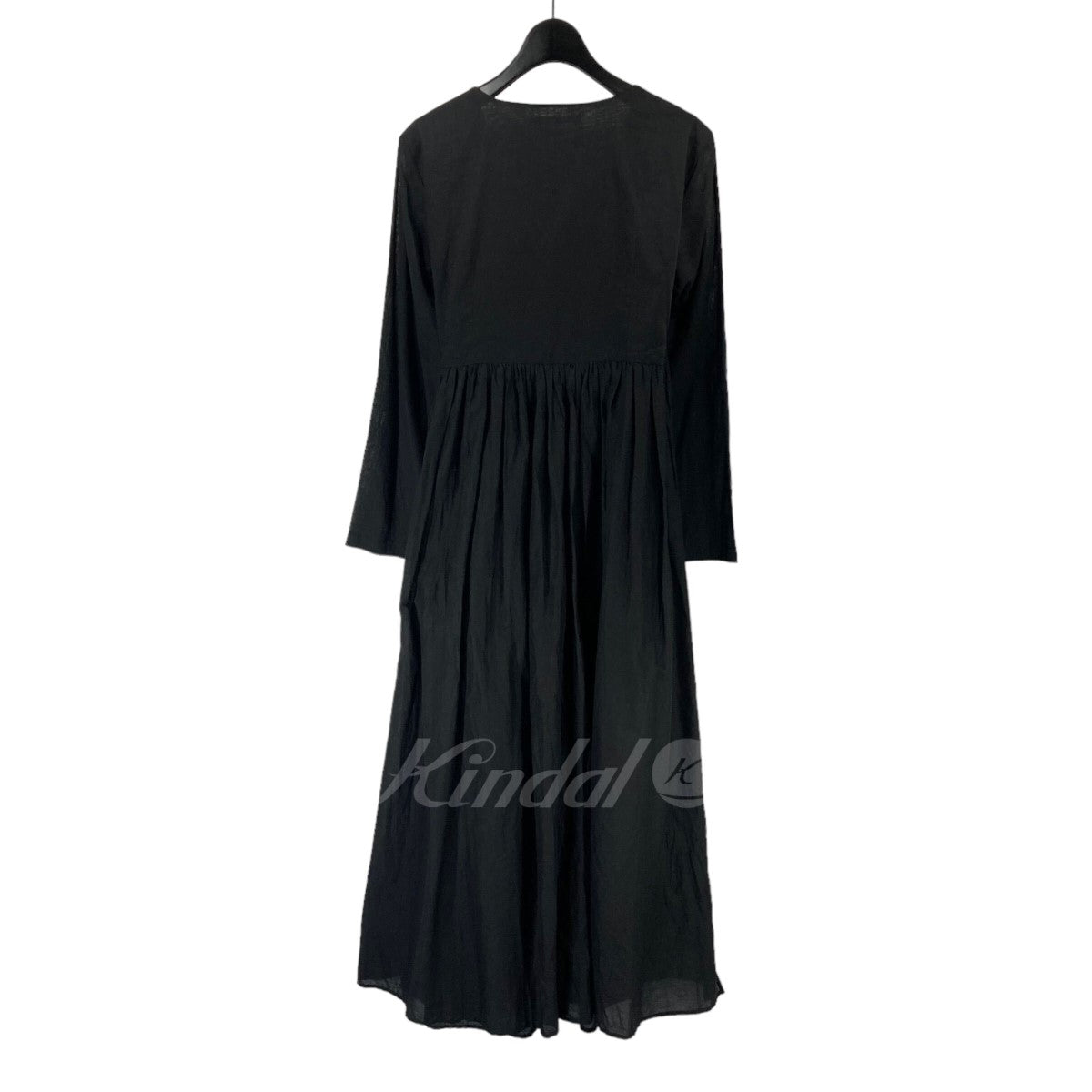 ワンピース Cotton Voile Plain Crossover Gown