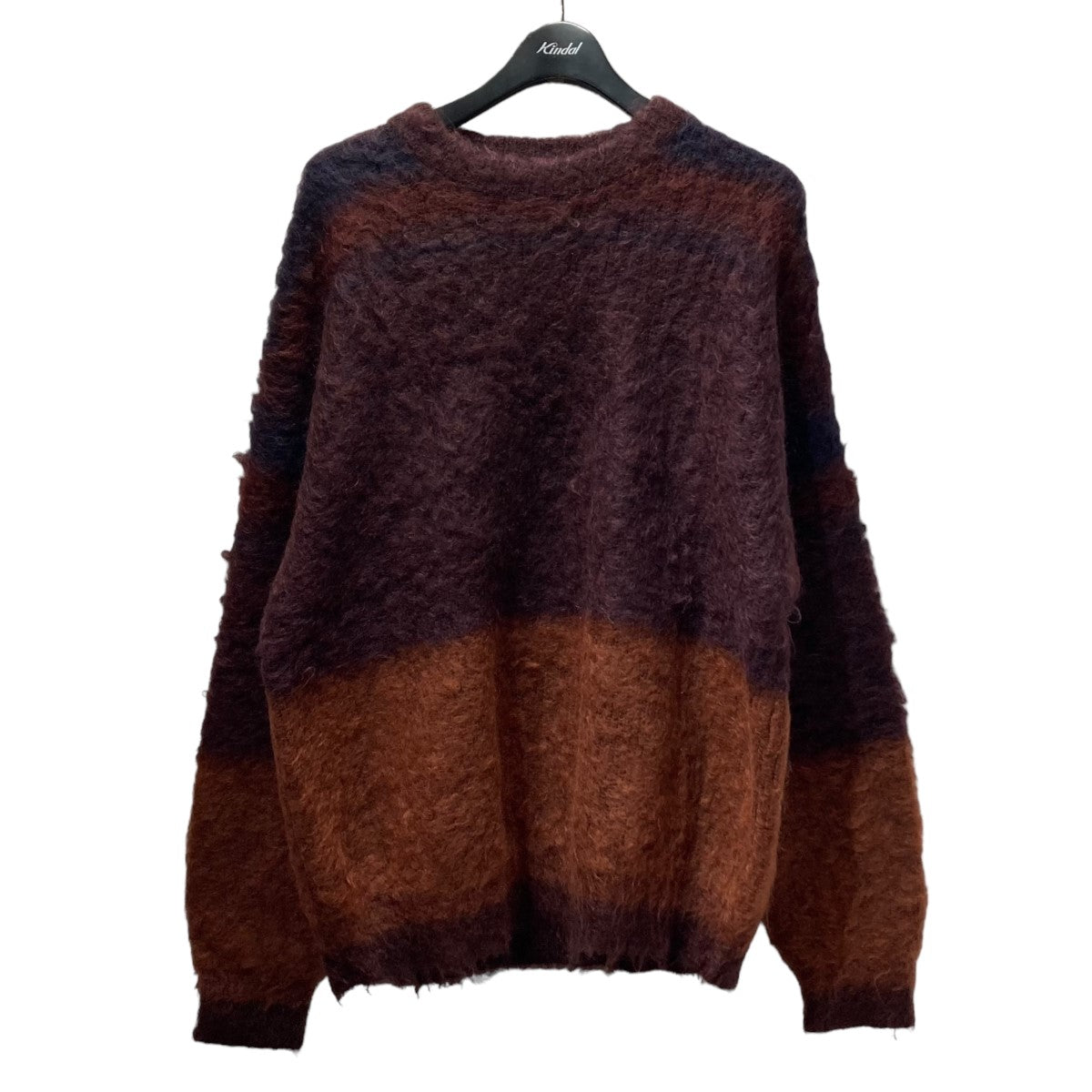 YOKE(ヨーク) ROTHKO BORDER CREW NECK モヘアニット YK21AW0283S YK21AW0283S パープル×ブラウン  サイズ 1｜【公式】カインドオルオンライン ブランド古着・中古通販【kindal】