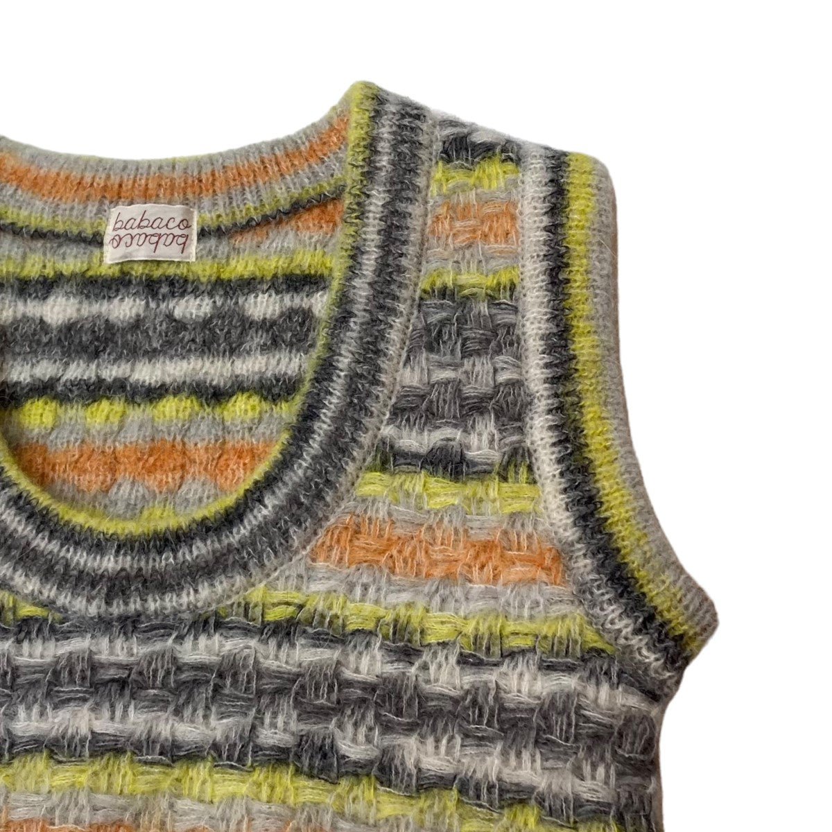 Space dyed basket ニットベスト BA01-LI257