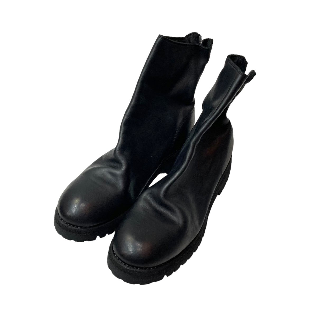 GUIDI(グイディ) BACK-ZIP BOOTS SOLE RUBBER バックジップブーツ 796V ...