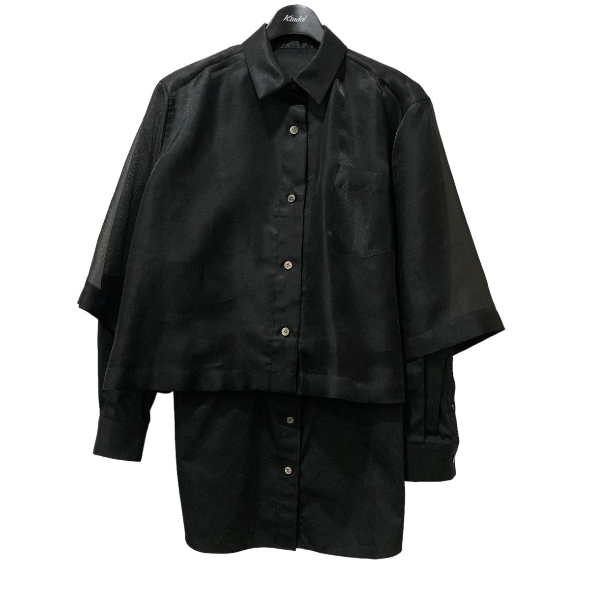 sacai(サカイ) ドッキング ドレスシャツ 21-05568 2105568 ブラック 