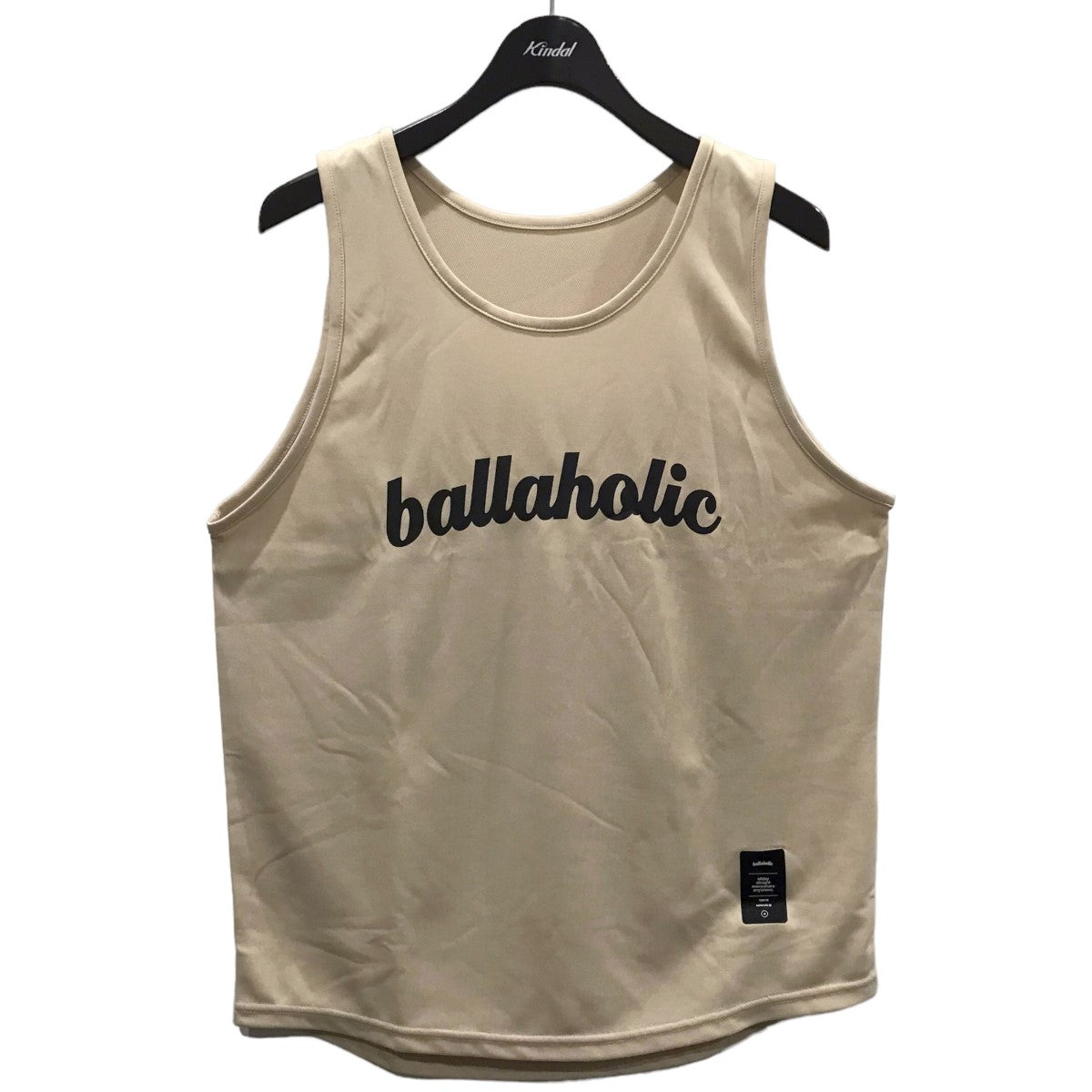 ballaholic(ボーラホリック) ロゴプリントタンクトップ ベージュ