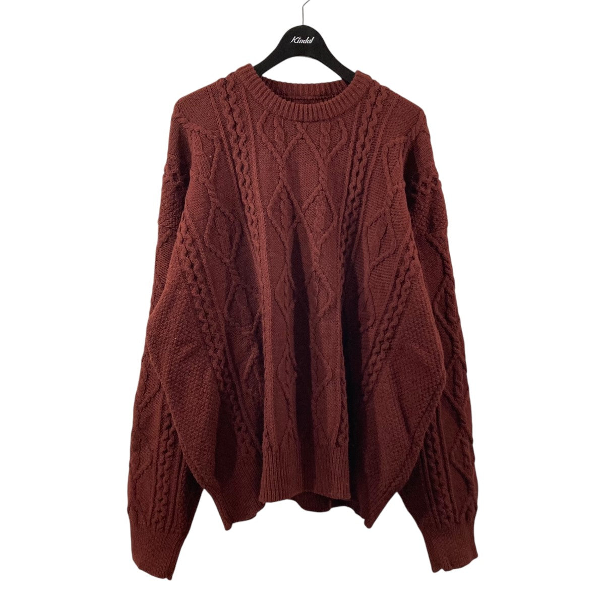 stein(シュタイン) Oversized Cable Knit LSケーブルニットST.317 ST.317 レッド サイズ  M｜【公式】カインドオルオンライン ブランド古着・中古通販【kindal】