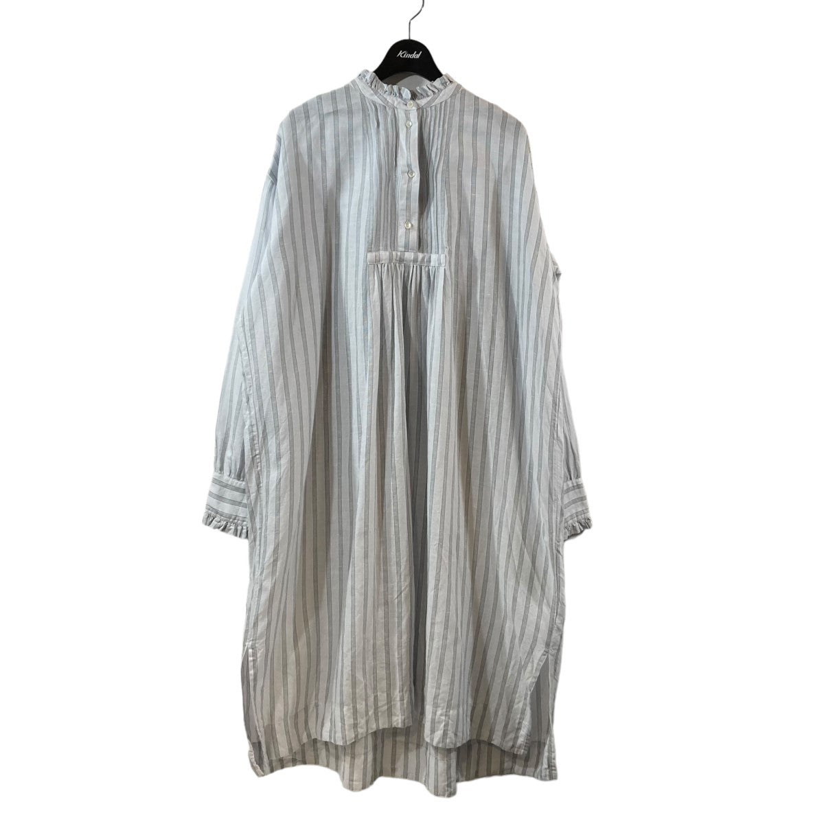 ストライプ長袖ワンピース