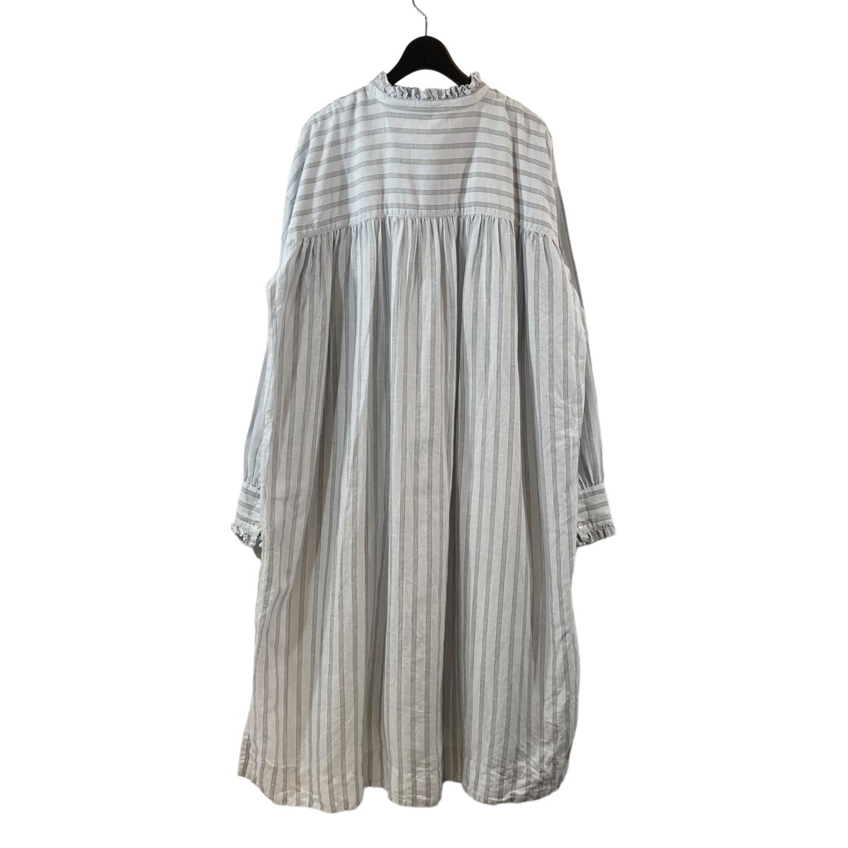 ストライプ長袖ワンピース
