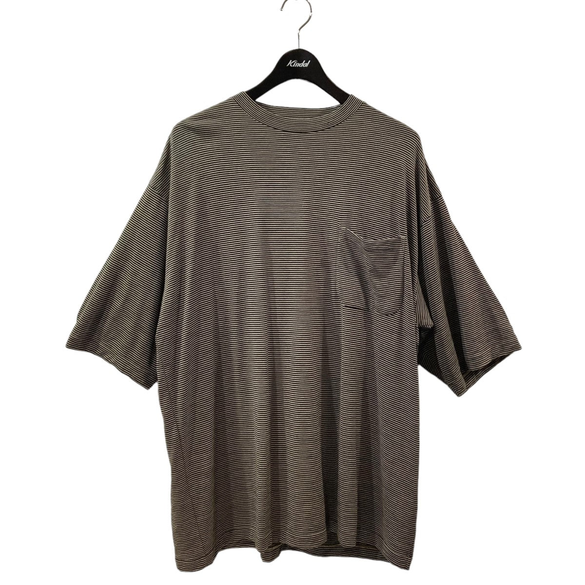 COMOLI(コモリ) 24SS サマーウールボーダー半袖Tシャツ Z01-05023 Z01-05023 ブラック×ベージュ サイズ  4｜【公式】カインドオルオンライン ブランド古着・中古通販【kindal】