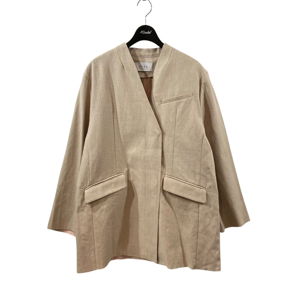 ETRE TOKYO(エトレトウキョウ) ボンディングノーカラージャケット