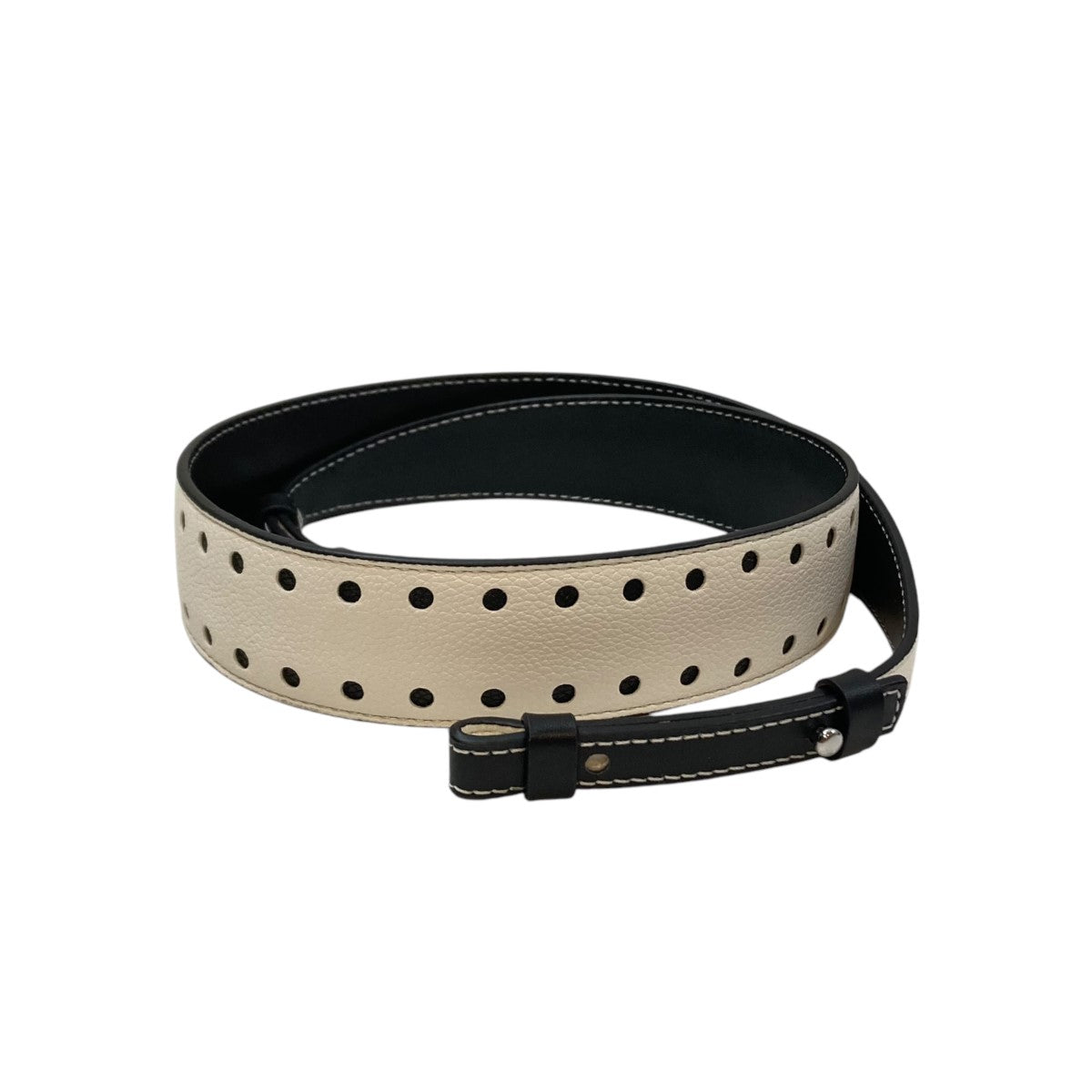 OHGA オーガ　ショルダーストラップ OHGA(オーガ) ショルダーストラップ ホワイト×ブラック サイズ