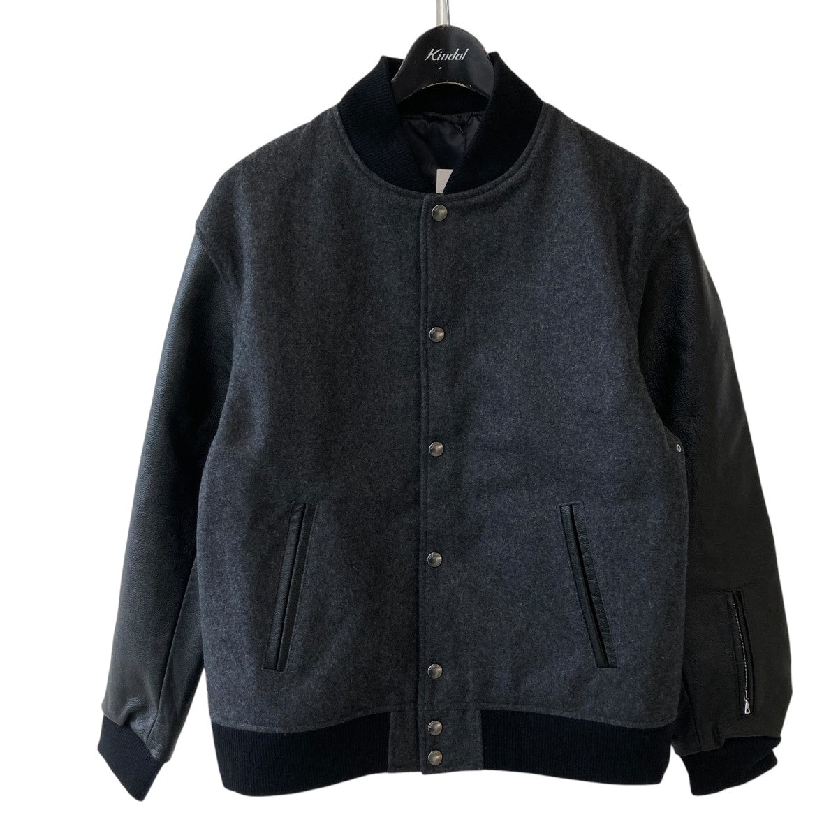 SOPHNET. VARSITY 重い JACKET ネイビー 