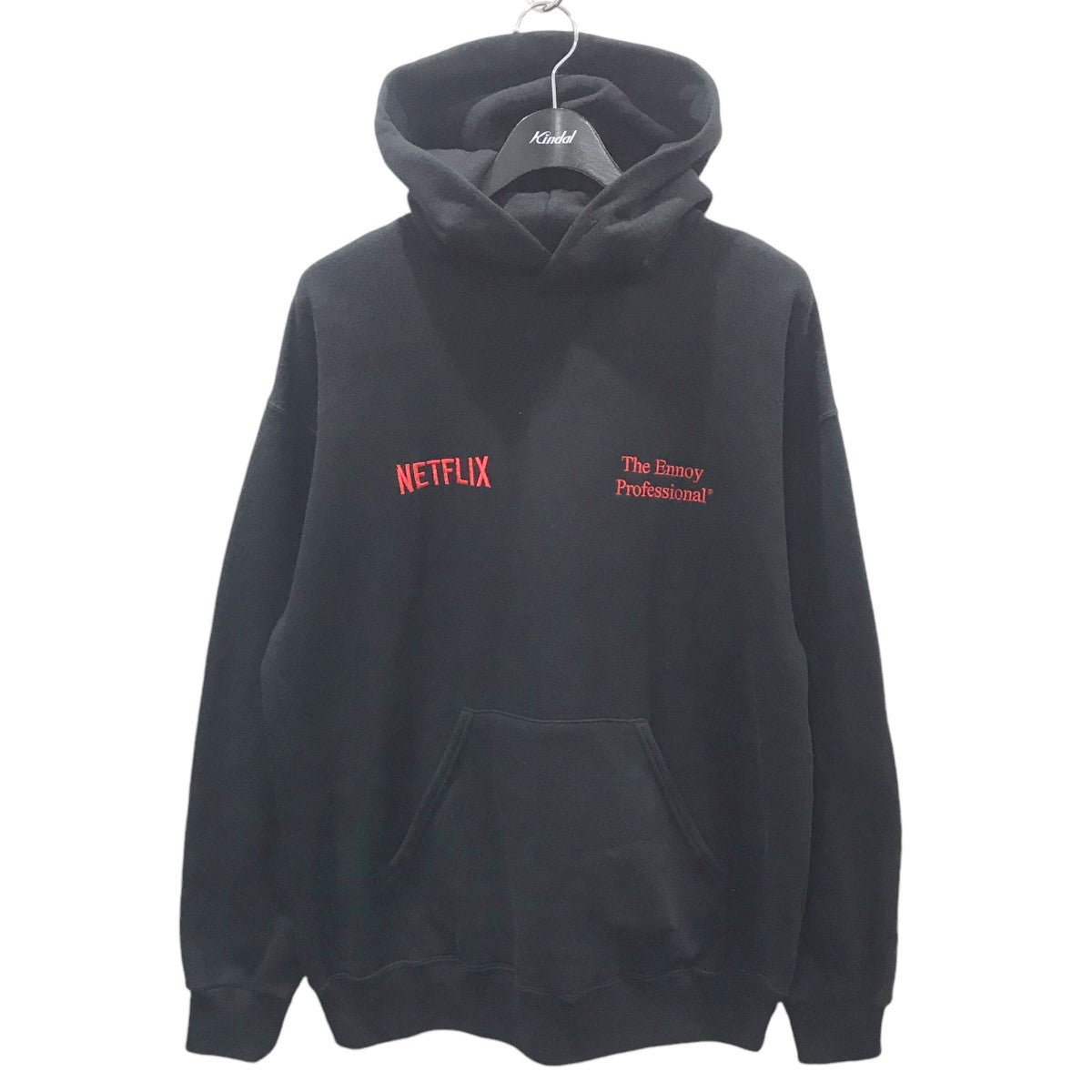 Netflix×The Ennoy Professional×スタイリスト私物 23AW ロゴ刺繍プルオーバーパーカー AW23BRENCT02NTL  AW23BRENCT02NTL ブラック・レッド サイズ L｜【公式】カインドオルオンライン ブランド古着・中古通販【kindal】