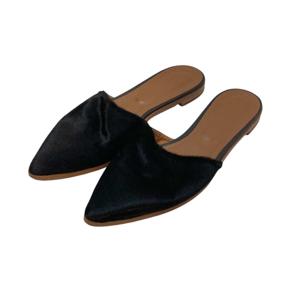 Plage(プラージュ) ハラコフラットミュールローカットサンダル