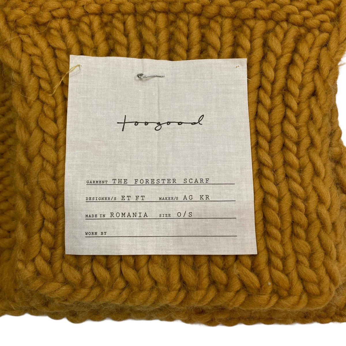 toogood THE FORESTER SCAFマフラー 古着・中古-5枚目のアイテム画像