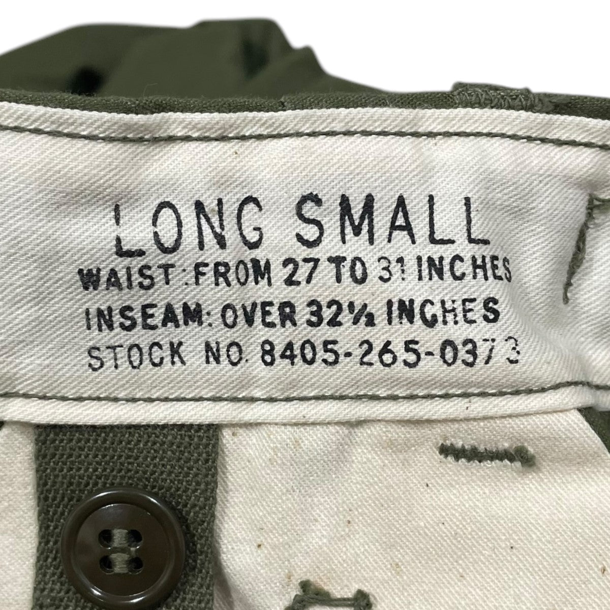 US ARMY カーゴパンツ M-51FIELD PANTS フィールドパンツ 8405-265-0373 古着・中古-9枚目のアイテム画像
