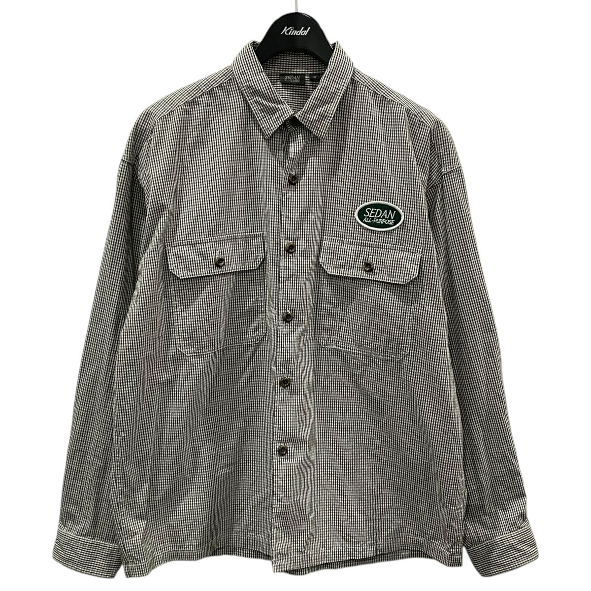 SEDAN ALL-PURPOSE チェック柄シャツ Brushed Cotton Work Shirt ブラッシュドコットンワークシャツ SD24F-SH01 古着・中古-1枚目のアイテム画像