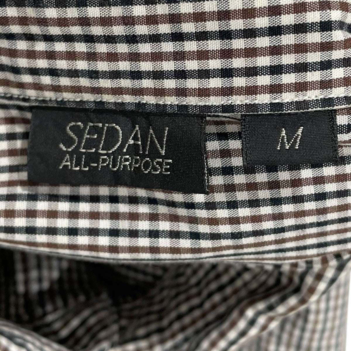 SEDAN ALL-PURPOSE チェック柄シャツ Brushed Cotton Work Shirt ブラッシュドコットンワークシャツ SD24F-SH01 古着・中古-7枚目のアイテム画像