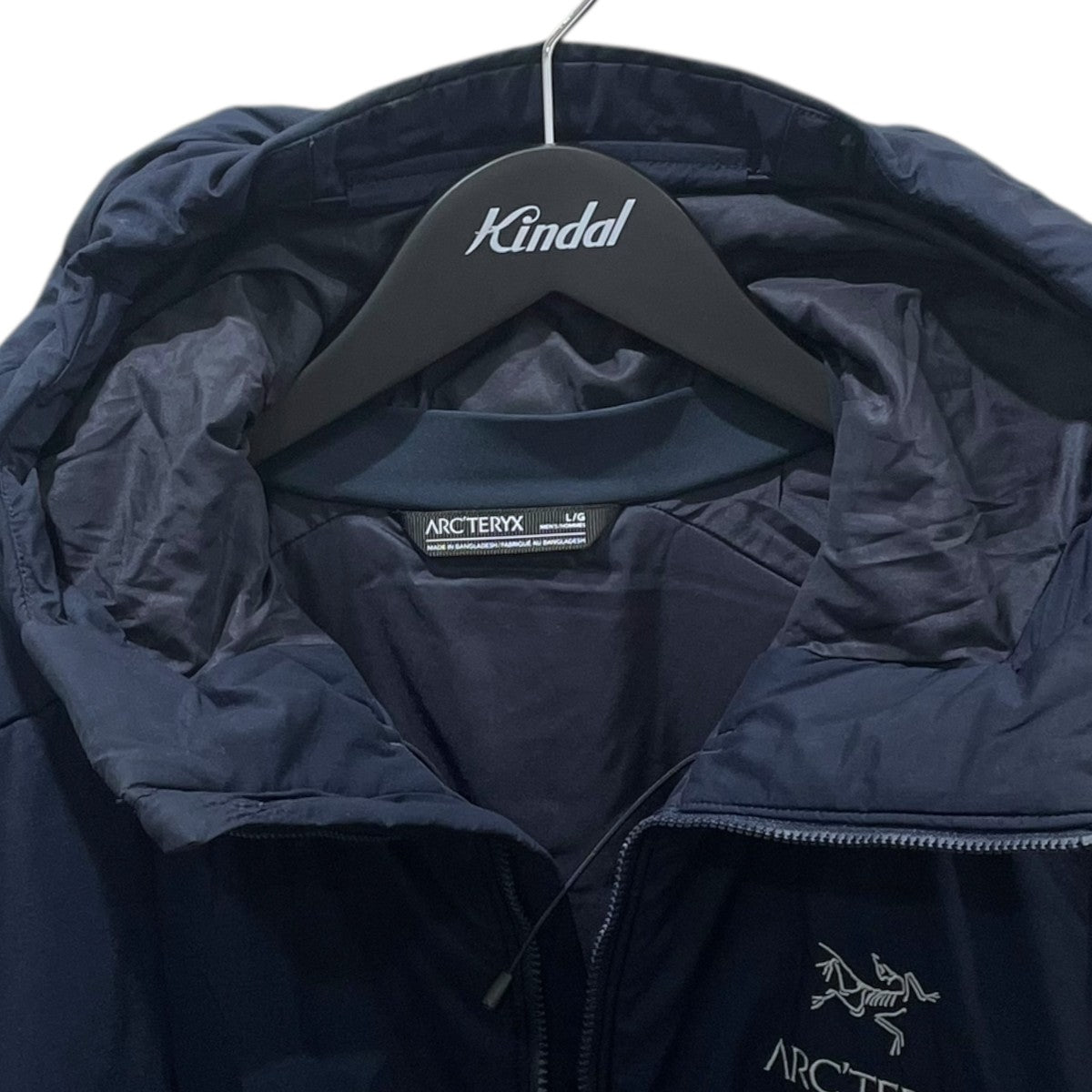 カインドオルオンライン ジップアップ中綿フーデッドジャケット Atom AR Hoody アトム AR フーディ 24105 古着・中古-3枚目のアイテム画像