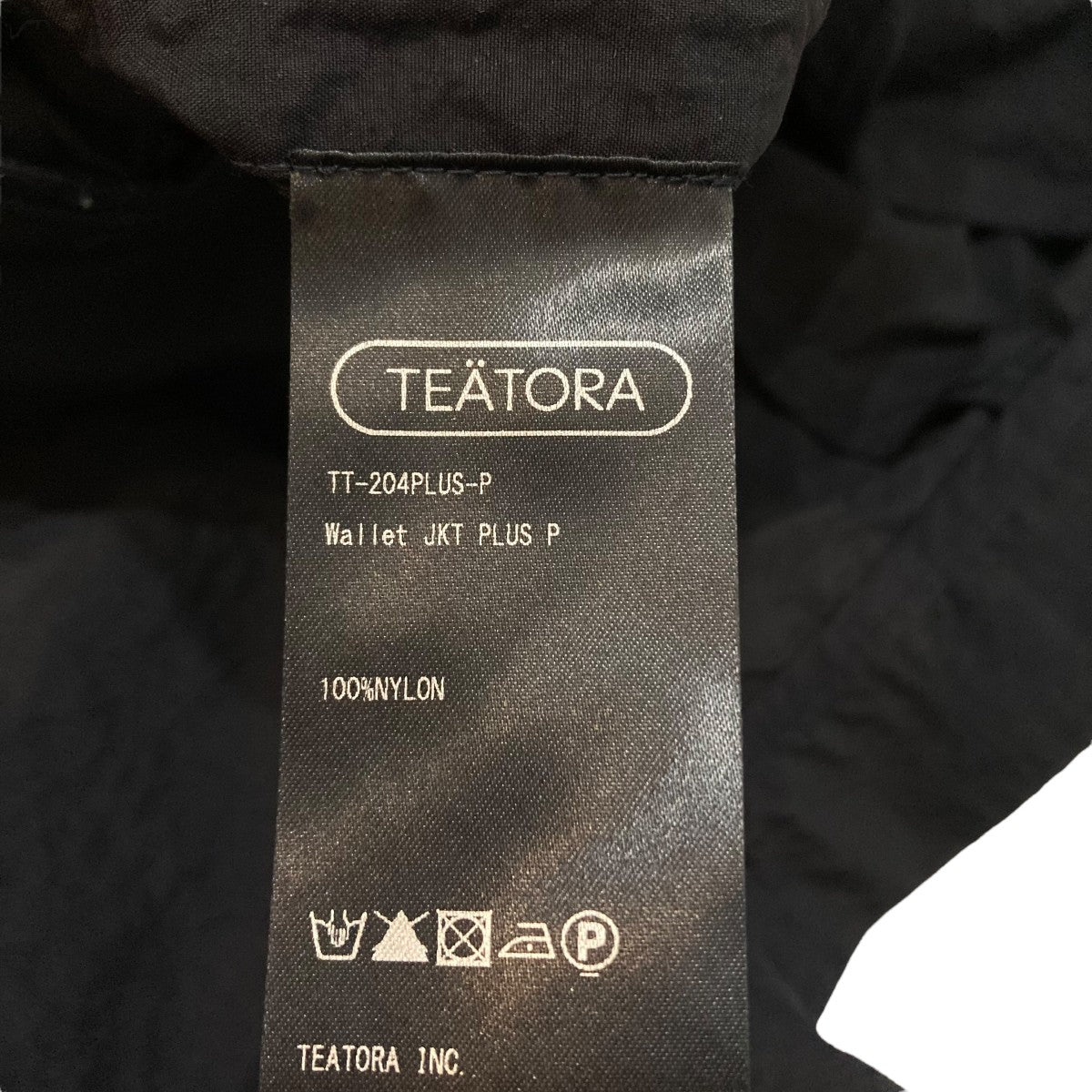 TEATORA WALLET JKT PLUS - PナイロンジャケットTT-204PLUS-P 古着・中古-8枚目のアイテム画像