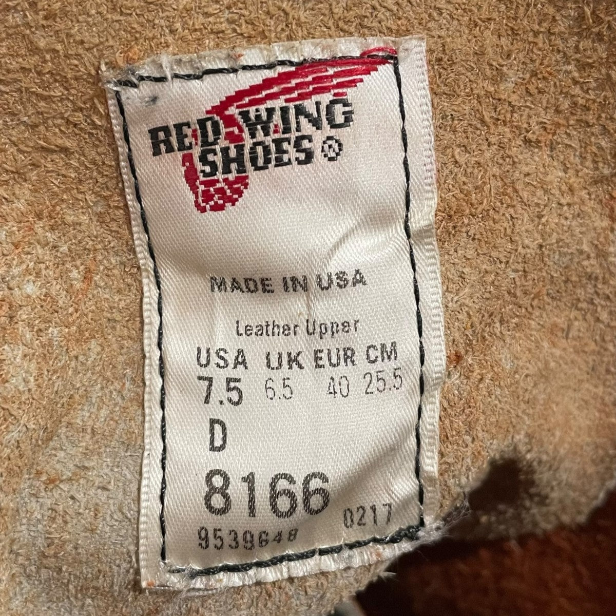 RED WING ワークブーツ 6-inch Classic Round 6インチクラシックラウンド 8166 古着・中古-9枚目のアイテム画像