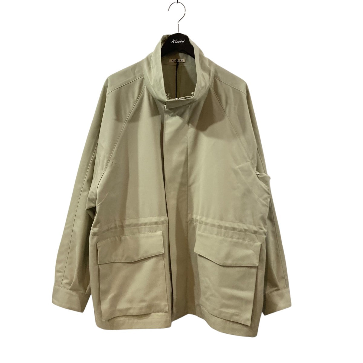 AURALEE(オーラリー) WOOL MAX CANVAS HIGH NECK ZIP BLOUSONジップ  
