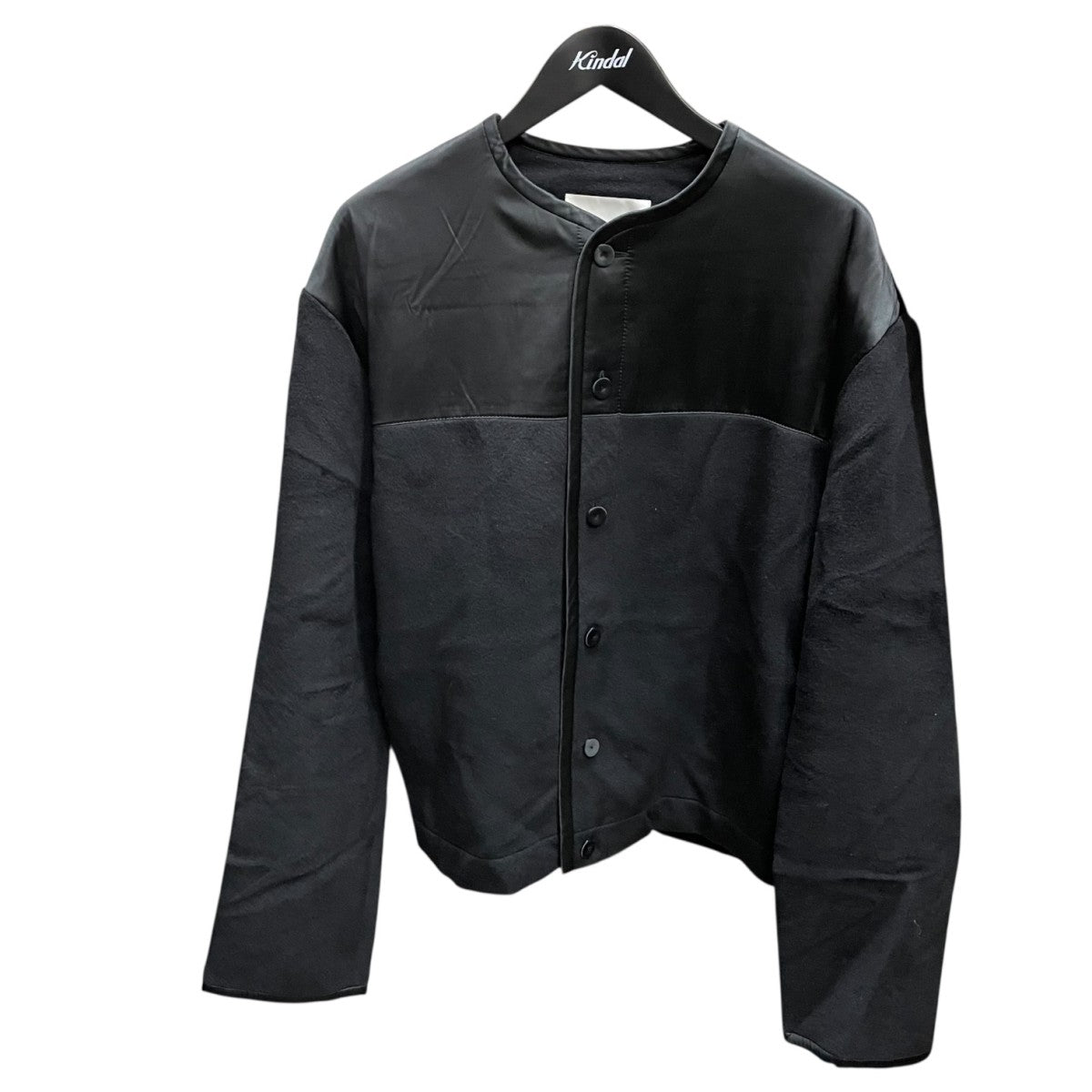 JIL SANDERジルサンダー　ノーカラージャケット 黒 48 JIL SANDERジルサンダー ノーカラージャケット 黒 48 JIL SANDER