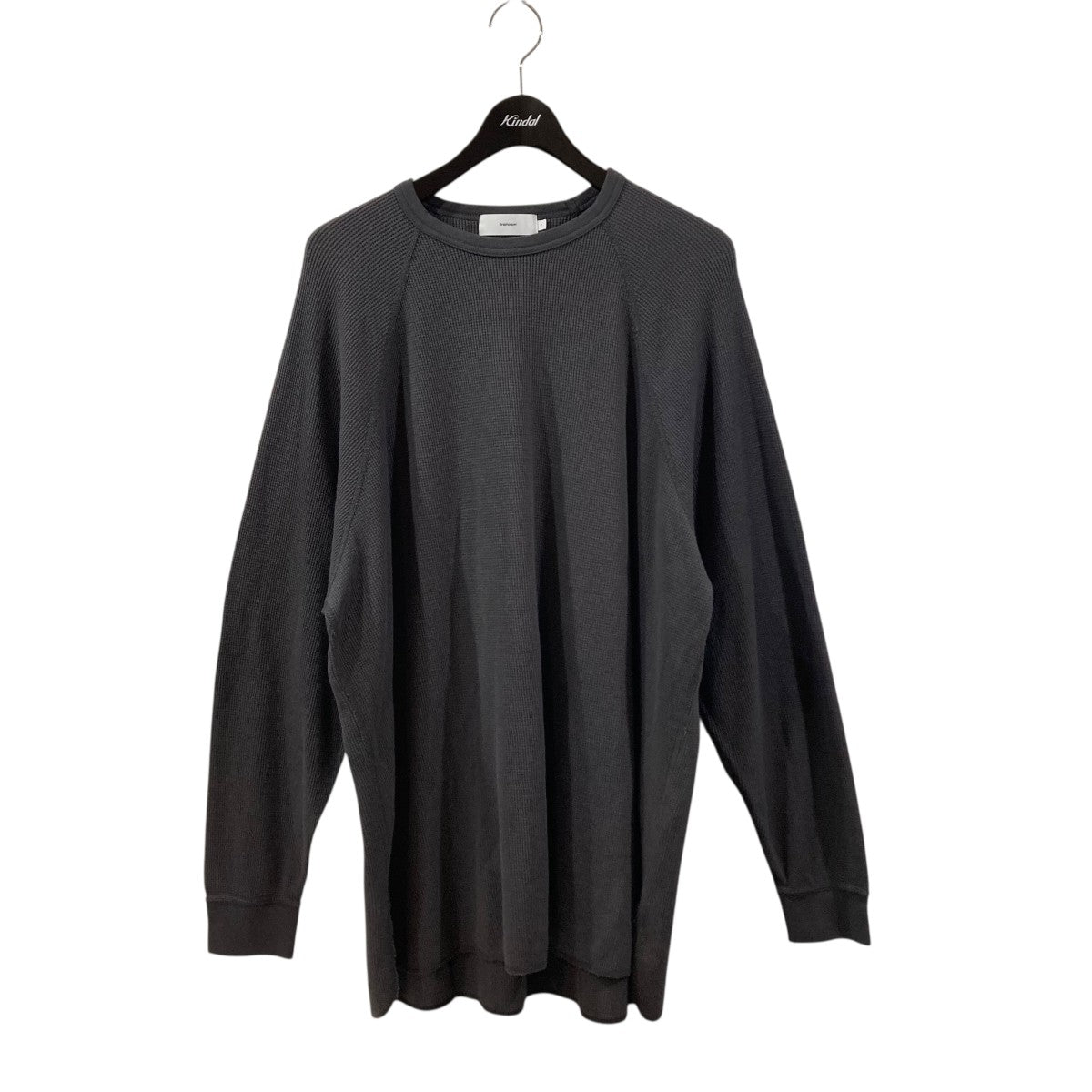 Graphpaper(グラフペーパー) WAFFLE L S CREW NECK TEEサーマル