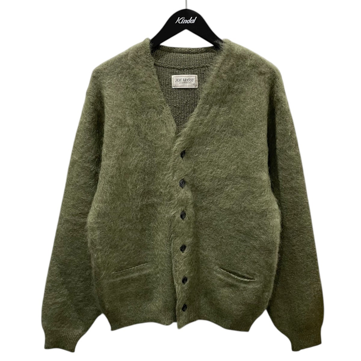 Vネックモヘアニットカーディガン