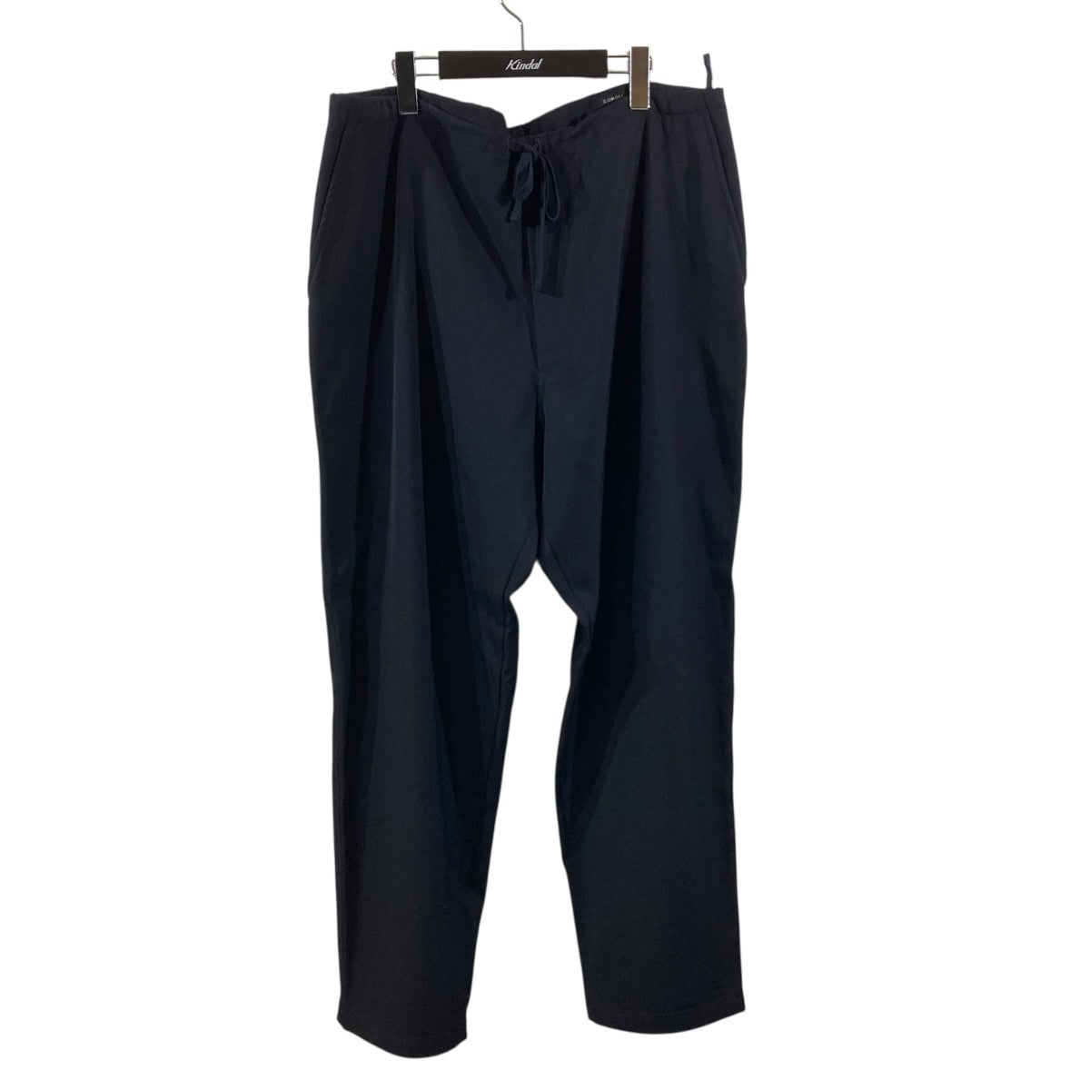 20SS comoli ウールギャバドローストリングパンツ ネイビー コモリ COMOLI(コモリ) ウールギャバ ドローストリングパンツイージー