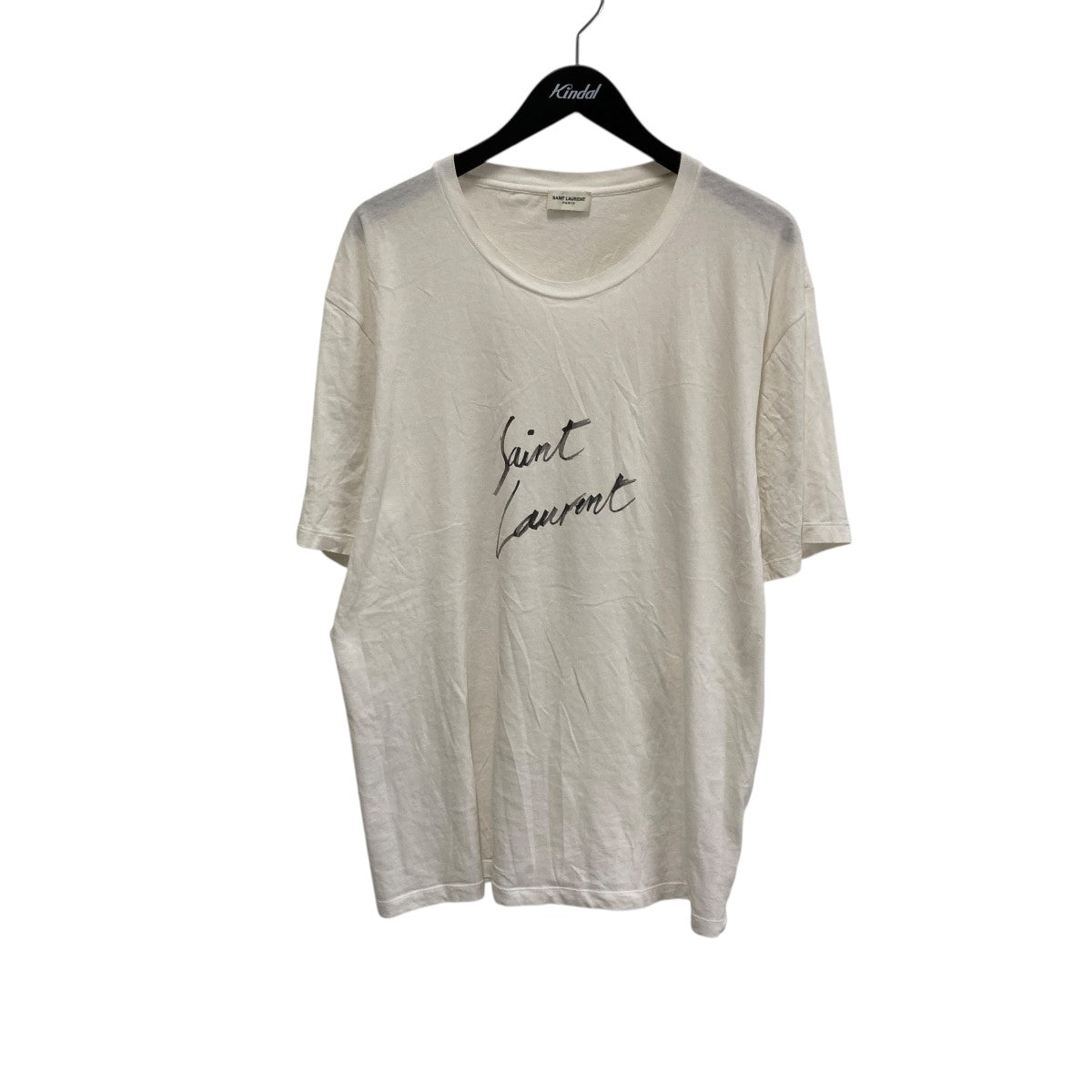 サンローランパリ ガーメントダイTシャツ L エディ期 ケリングタグ付き サンローランパリ ガーメントダイTシャツ L エディ期