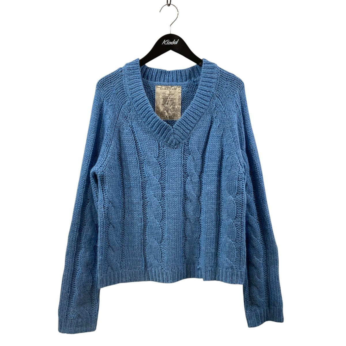 basketcase Vネックニット BASKETCASE(バスケットケース) Vネックニット92663 92663 ブルー