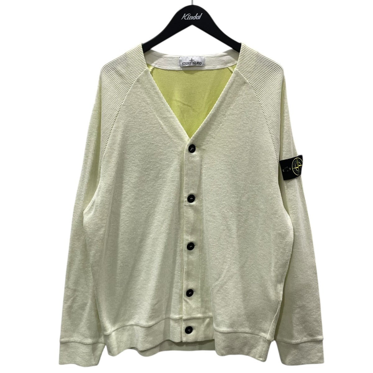 24SS Vネックニットカーディガン Side Bench Hole V-Neck Rib Cardigan サイドベンチホール Vネックリブカーディガン 801562556
