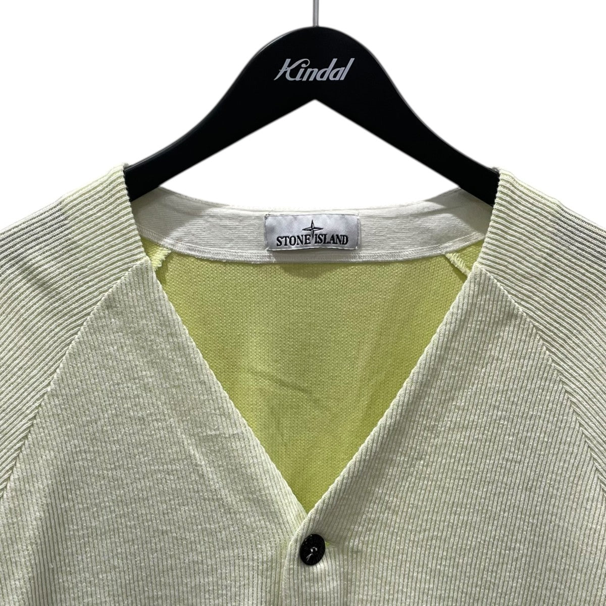 24SS Vネックニットカーディガン Side Bench Hole V-Neck Rib Cardigan サイドベンチホール Vネックリブカーディガン 801562556