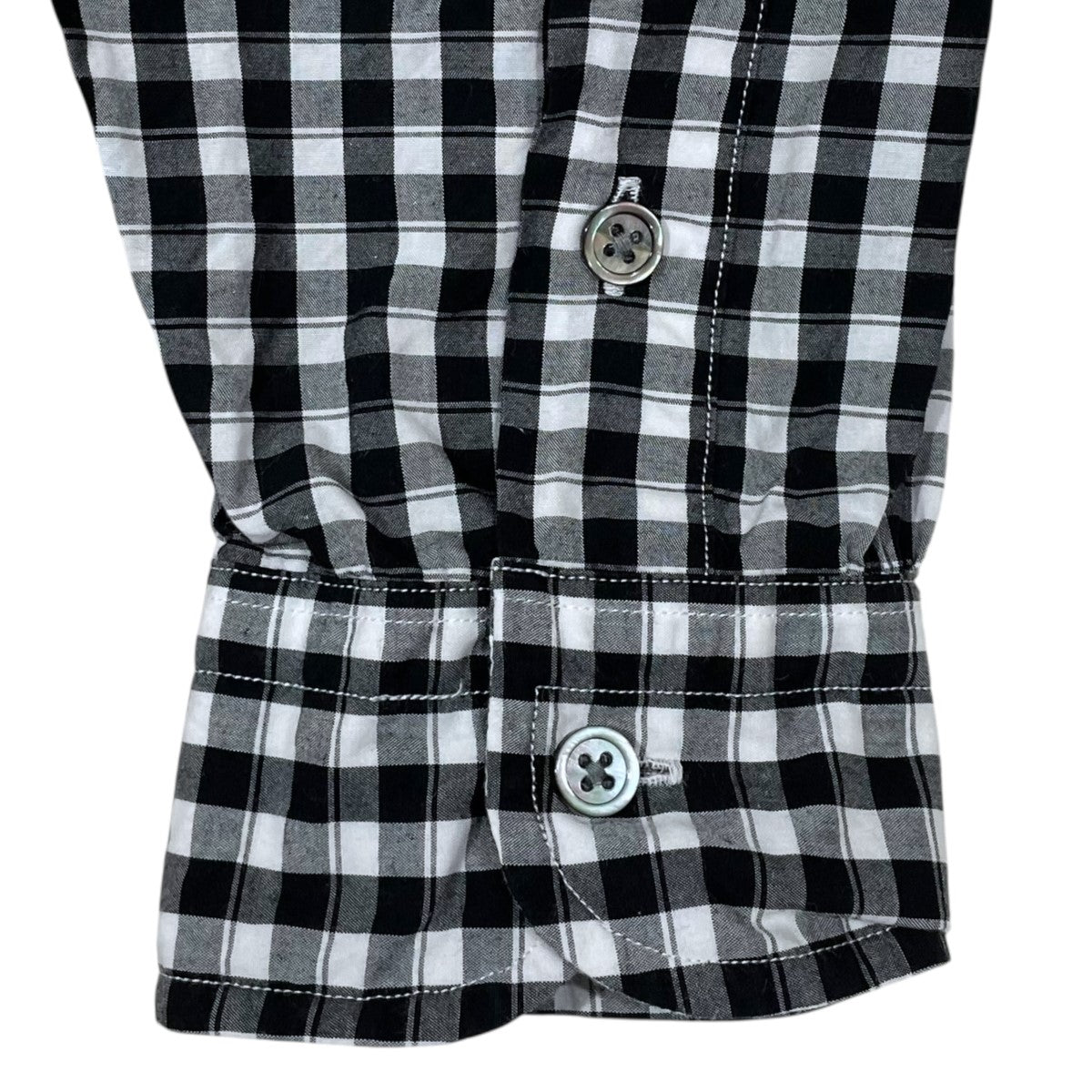 Porter Classic チェック柄シャツ ROLL UP GINGHAM CHECK SHIRT ロールアップ ギンガムチェックシャツ 古着・中古-4枚目のアイテム画像