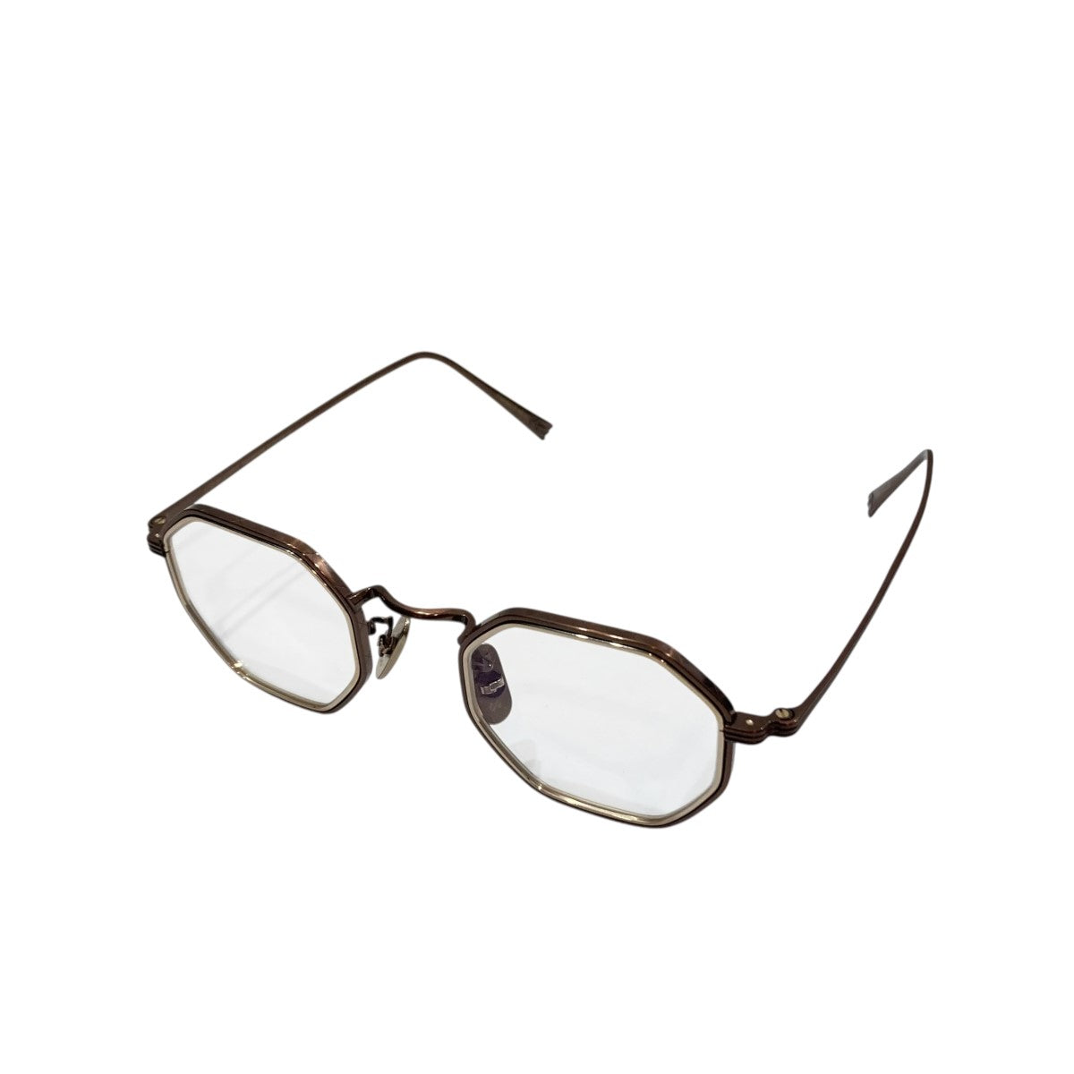 OLIVER GOLDSMITH×OG 眼鏡 メタルブラウン サイズ 43□232-145
