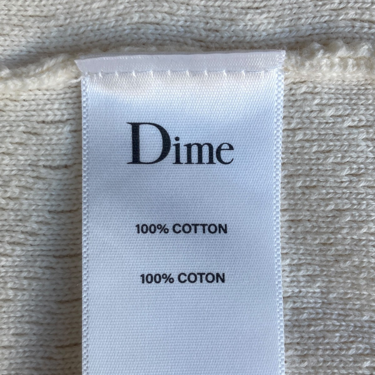 Wave Cable Knit Polo半袖ポロシャツDIMESP248CRE