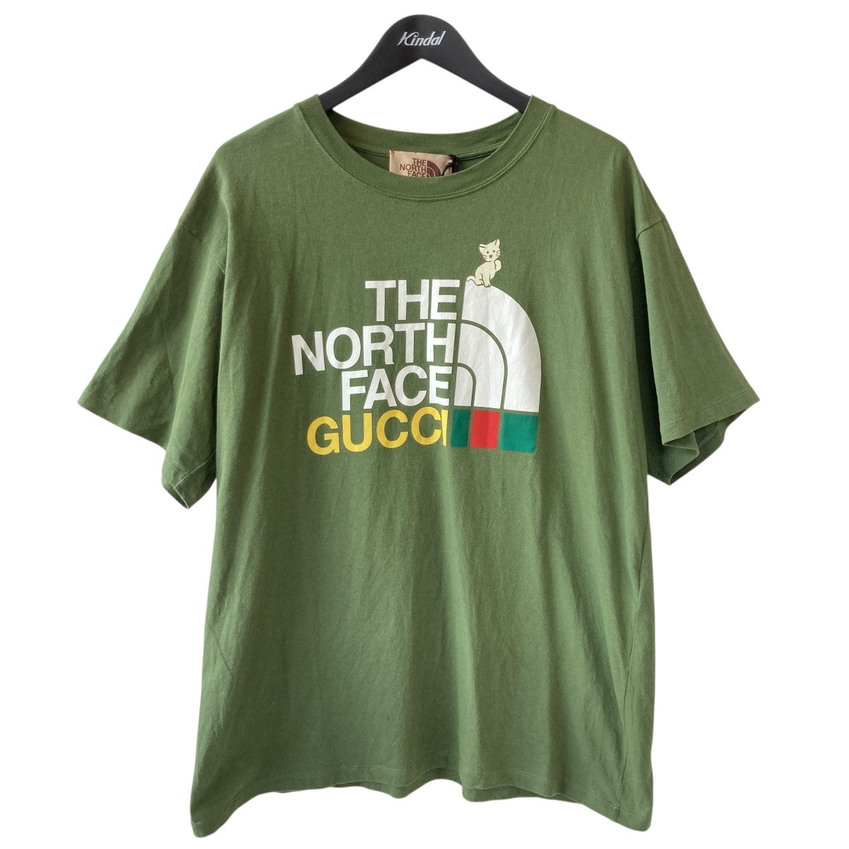 GUCCI ロゴプリント Tシャツ サイズ6 GUCCI×THE NORTH FACE ロゴプリントTシャツ616036 616036