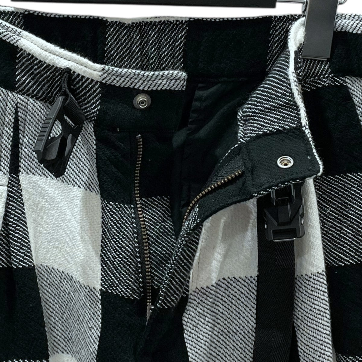 チェック柄パンツ EXPLORER EASY PANTS COTTON TWILL BLOCK PLAID WITH FIDLOCK BUCKLE NN-P3743