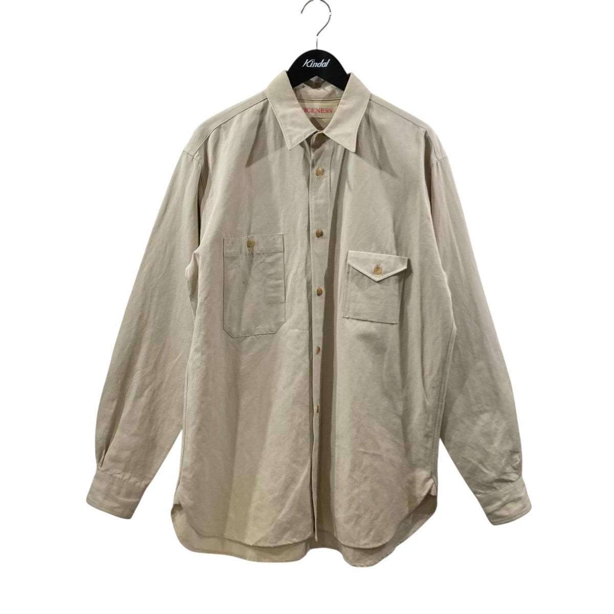 NICENESS(ナイスネス) 長袖シャツNN-Y07S22 NN-Y07S22 ベージュ サイズ