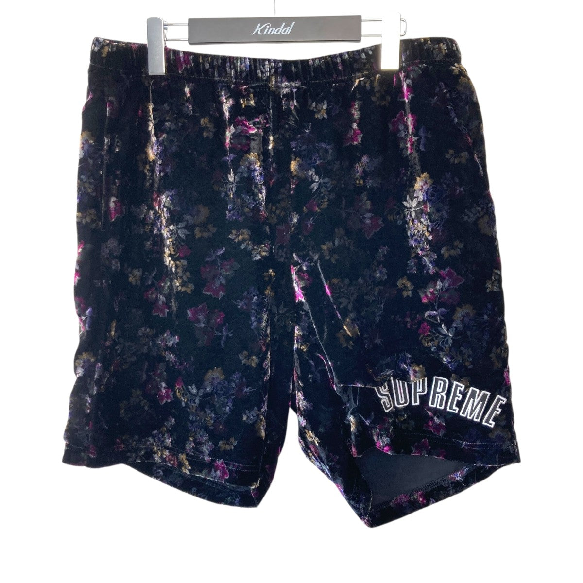 Supreme 花柄ショートパンツ Lサイズ Supreme(シュプリーム) Floral Velour Short総柄ベロア ハーフ