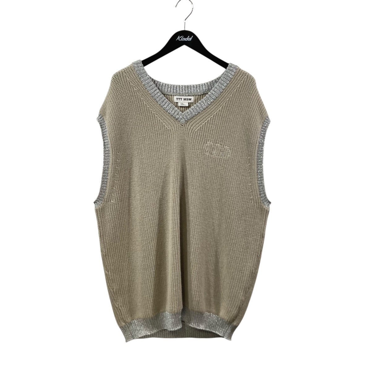 TTT MSW(ティーモダンストリートウエア) Lame knit vestベストTTT